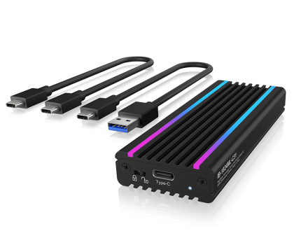 Akcesoria do dysków ICY BOX Obudowa do dysku M.2 NVMe (RGB)